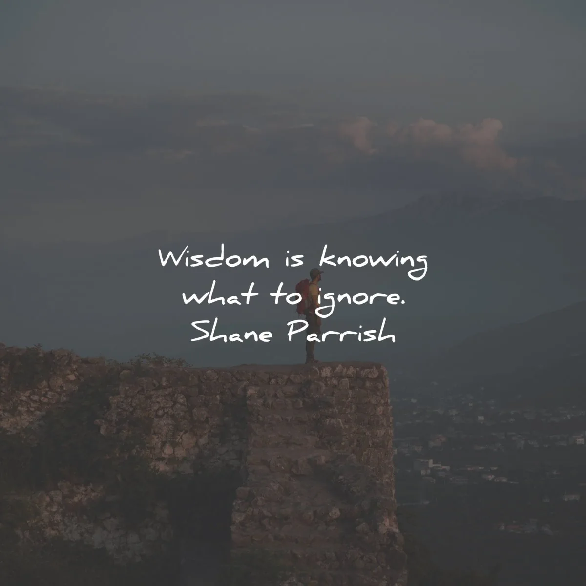 words of wisdom knowing what ignore share parrish wisdom