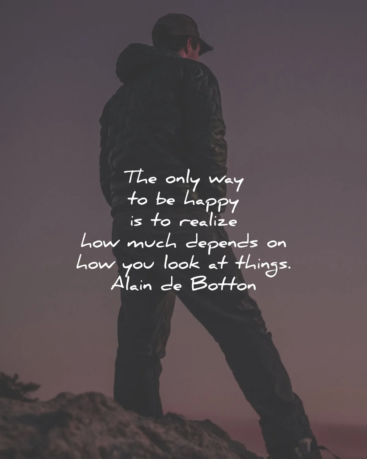 alain de botton quotes only happy realize look things wisdom