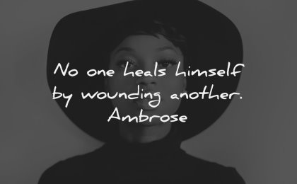anger quotes heals himself wounding another ambrose wisdom black woman