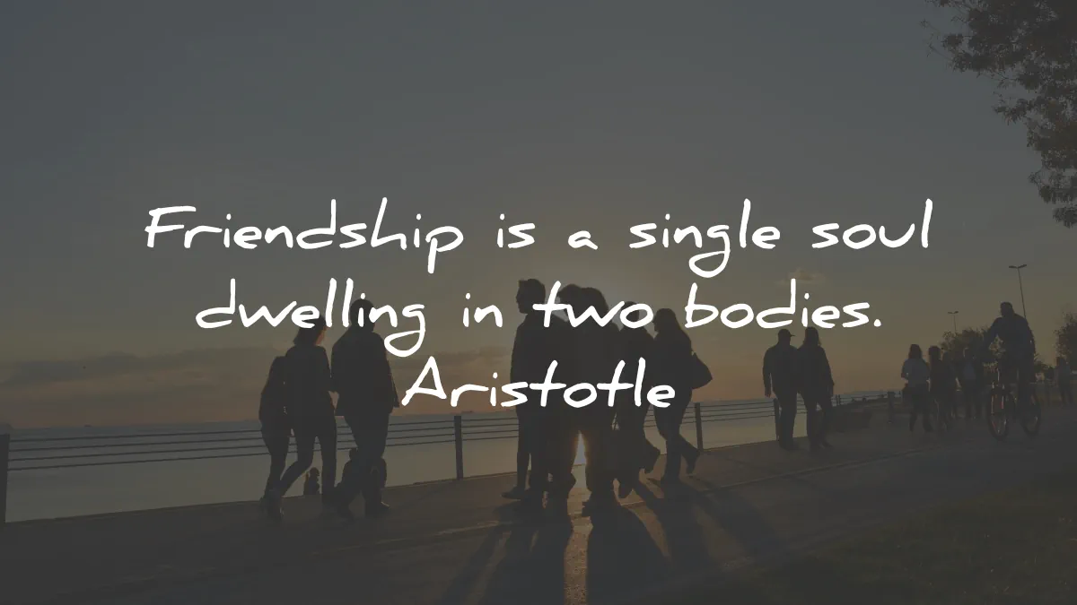 aristotle quotes friendship single soul dwelling two bodies wisdom