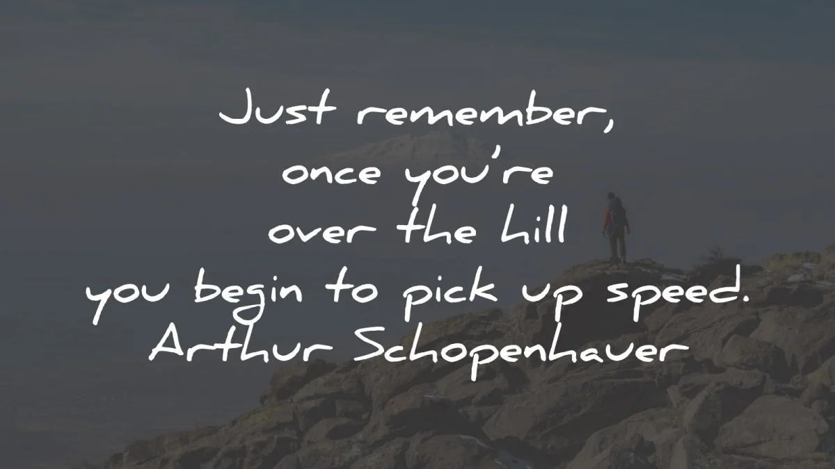 arthur schopenhauer quotes remember hill speed wisdom