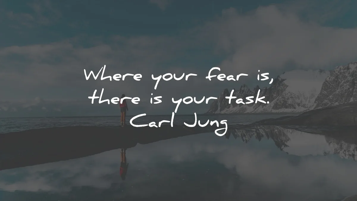 carl jung quotes fear task wisdom