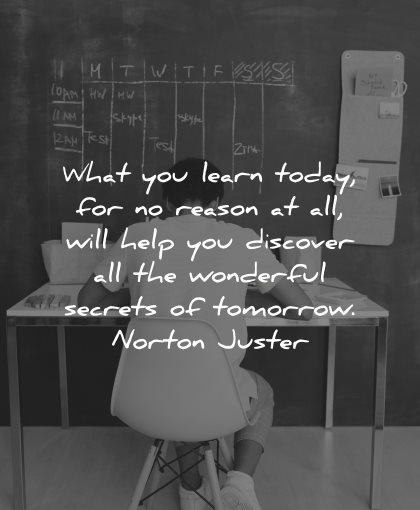 curiosity quotes learn today reason help discover wonderful secrets norton juster wisdom