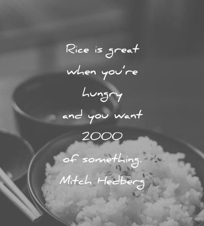 funny quotes rice great when hungry you want 2000 something mitch hedberg wisdom
