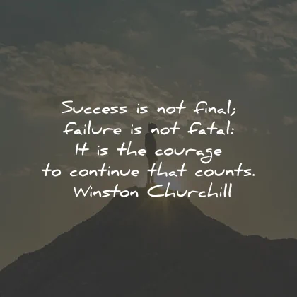 growth mindset quotes success final fatal courage continue winston churchill wisdom