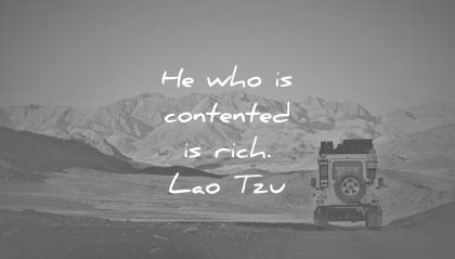 inner peace quotes who contented rich lao tzu wisdom