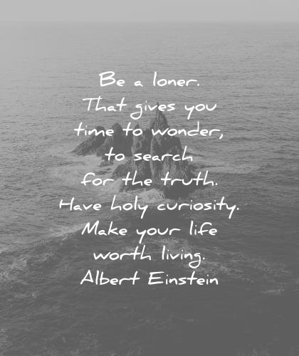 introvert quotes loner gives time wonder search truth have holy curiosity make your life worth living albert einstein wisdom