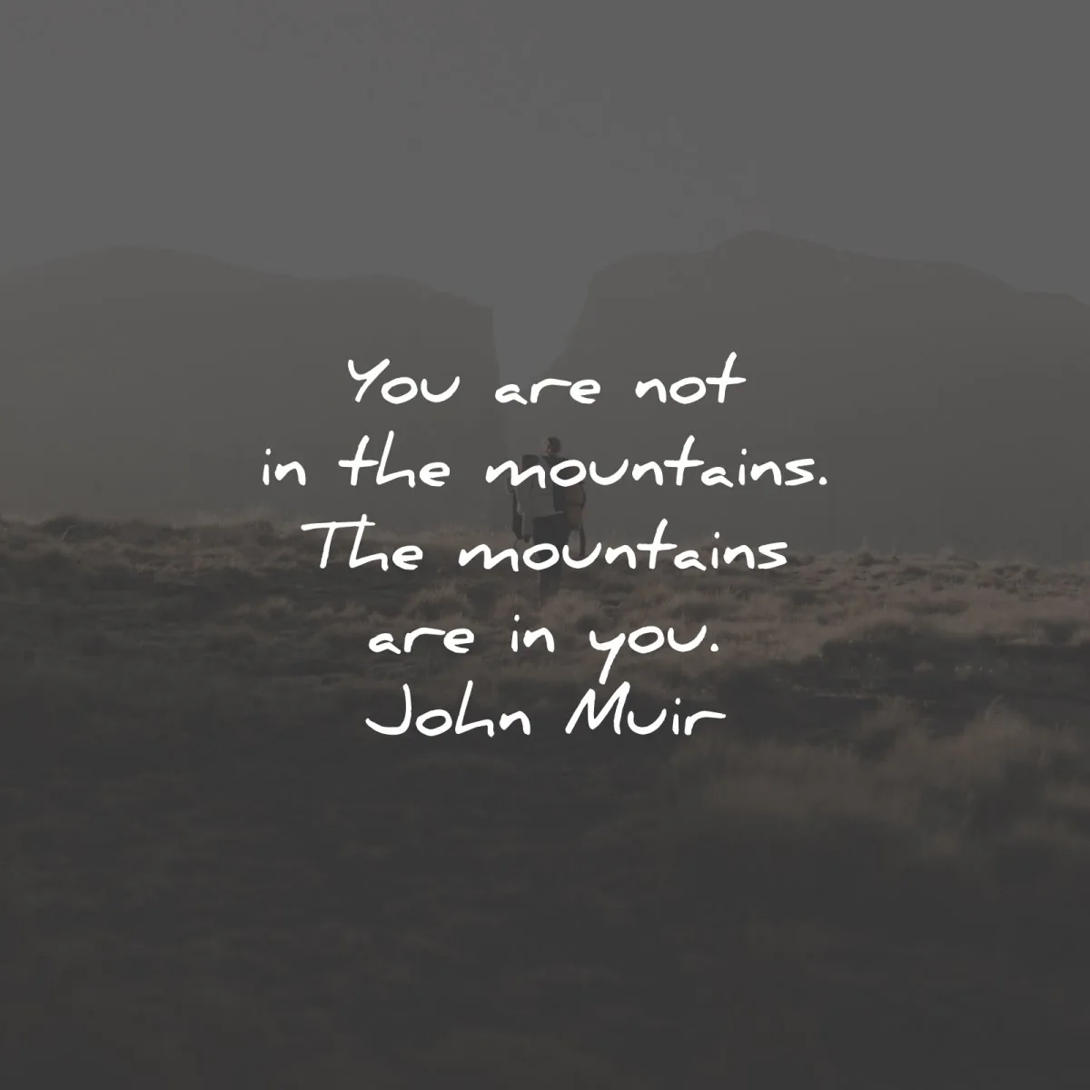 john muir quotes you are not the mountains you wisdom