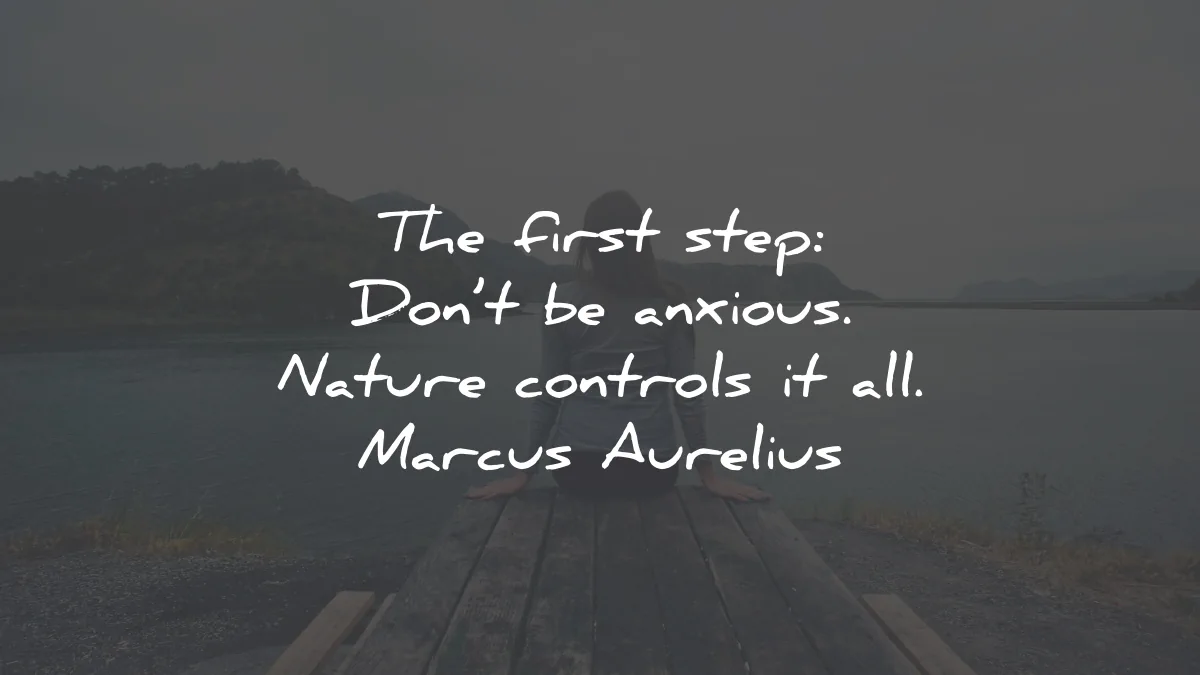 marcus aurelius quotes first step dont anxious nature controls wisdom