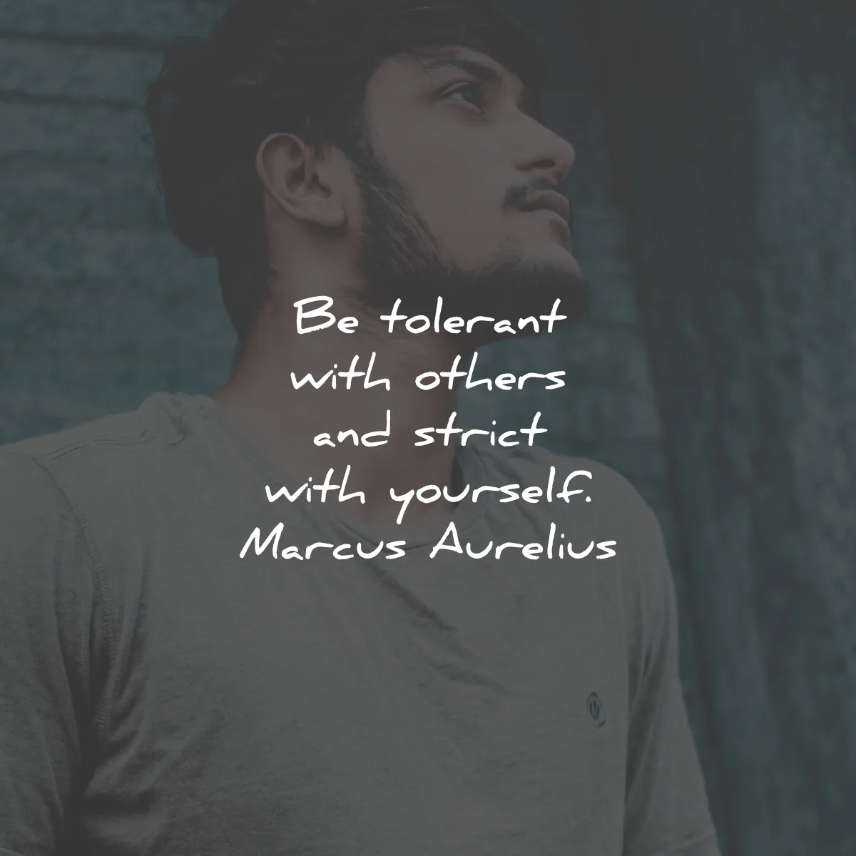 marcus aurelius quotes tolerant others strict yourself wisdom