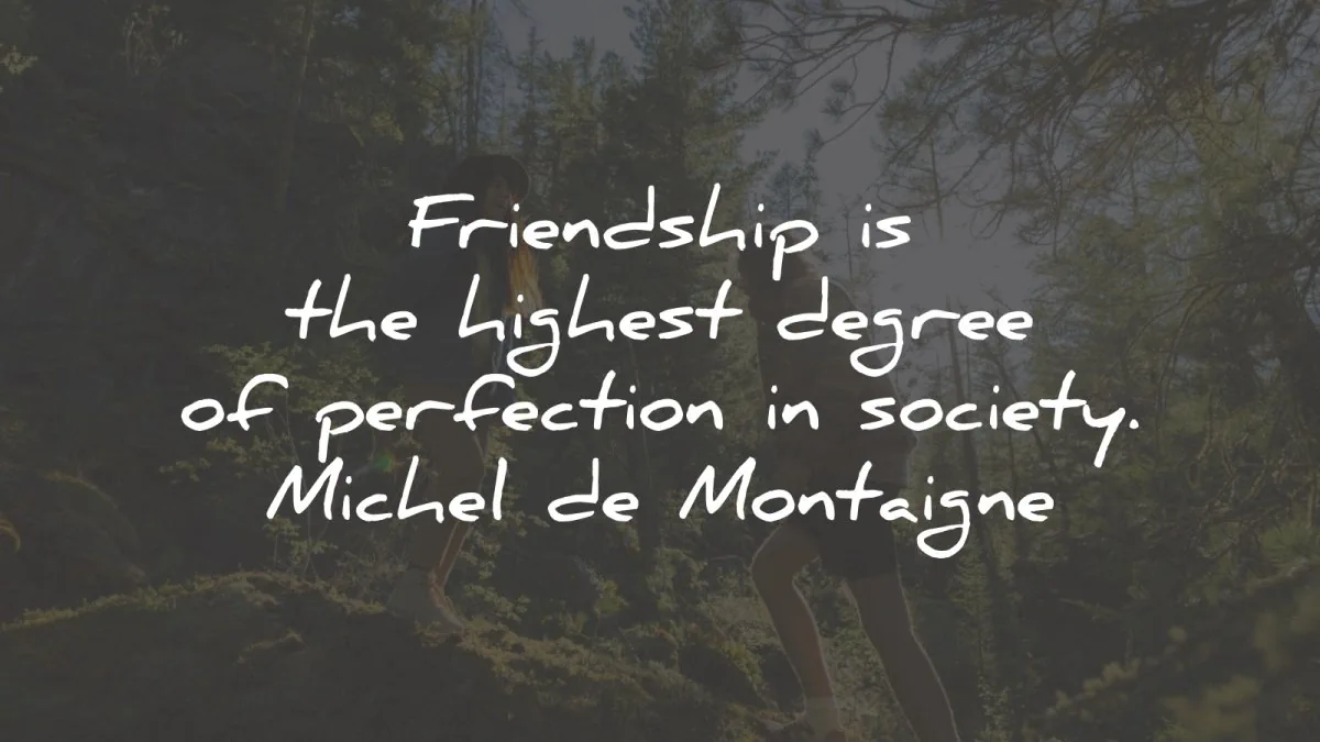 michel de montaigne quotes friendship highest degree wisdom