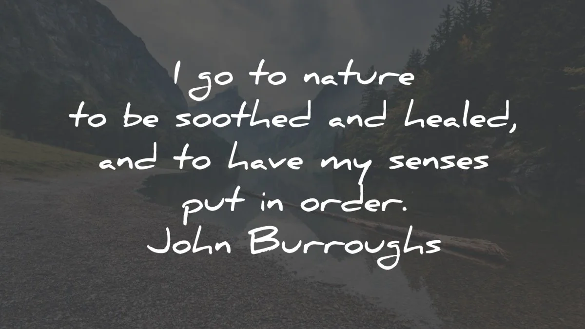 nature quotes soothed healed john burroughs wisdom