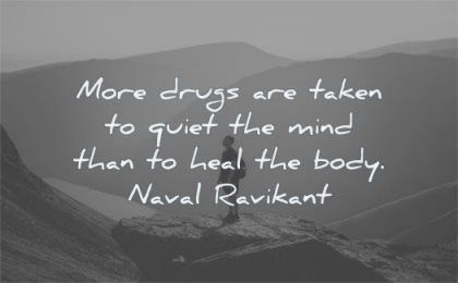naval ravikant quotes more drugs taken quiet mind than heal body wisdom man mountains nature