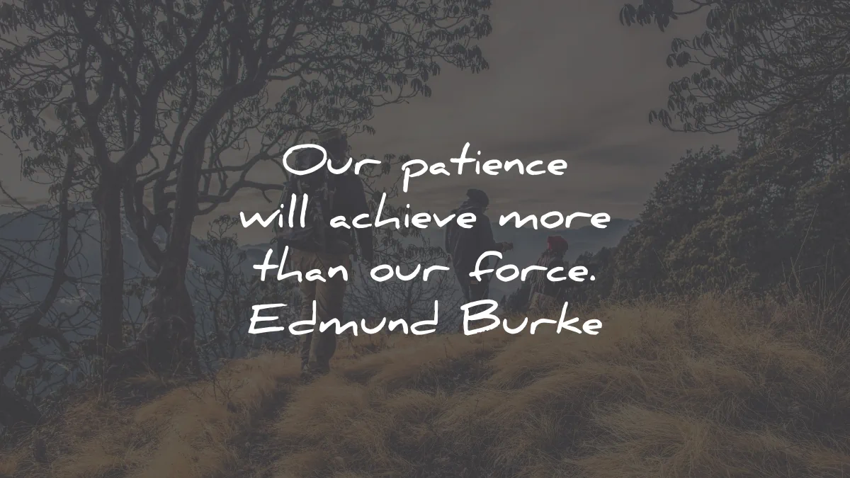 patience quotes achieve more force edmund burke wisdom
