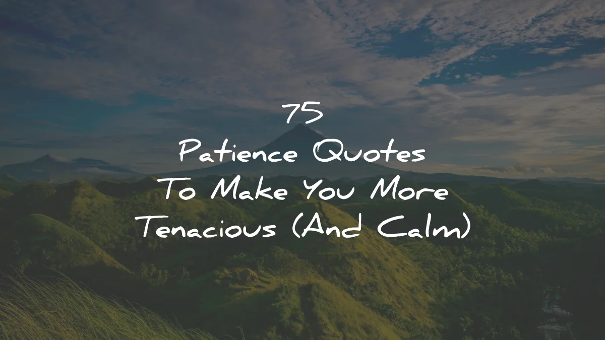 patience quotes make more tenacious calm wisdom