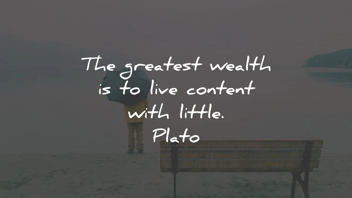 plato quotes greatest wealth live content little wisdom