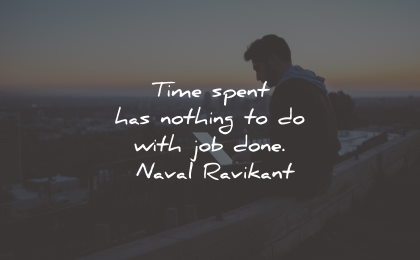 productivity quotes time spent job done naval ravikant wisdom quotes