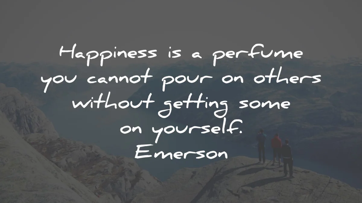 ralph waldo emerson quotes happiness perfume pour yourself wisdom