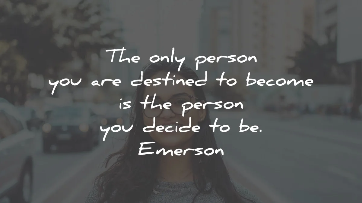 ralph waldo emerson quotes only person destined wisdom