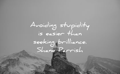 risk quotes avoiding stupidity easier seeking brilliance shane parrish wisdom nature