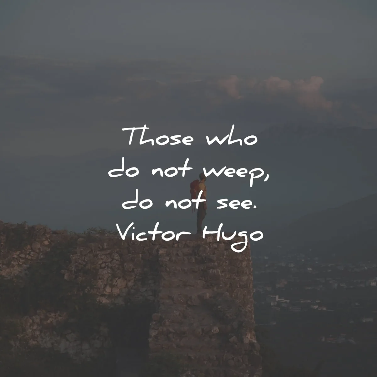 sad quotes those who weep see victor hugo wisdom