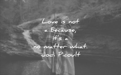 short love quotes not because its matter what jodi picoult wisdom