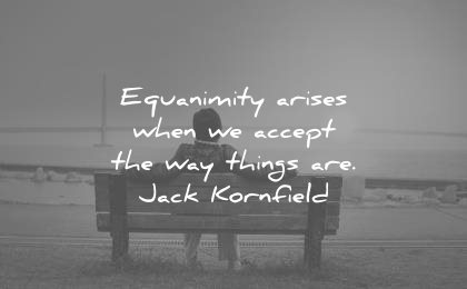 spiritual quotes equanimity arises when accept the way things are jack kornfield wisdom