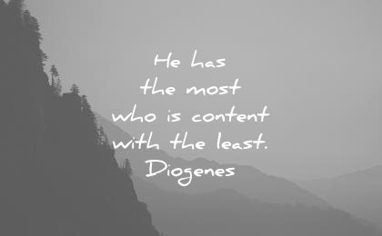 stoic quotes has the most who content with least diogenes wisdom