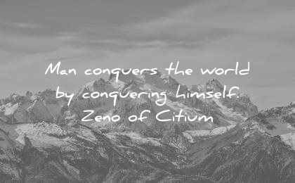 stoic quotes man conquers world conquering himself zeno of citium wisdom