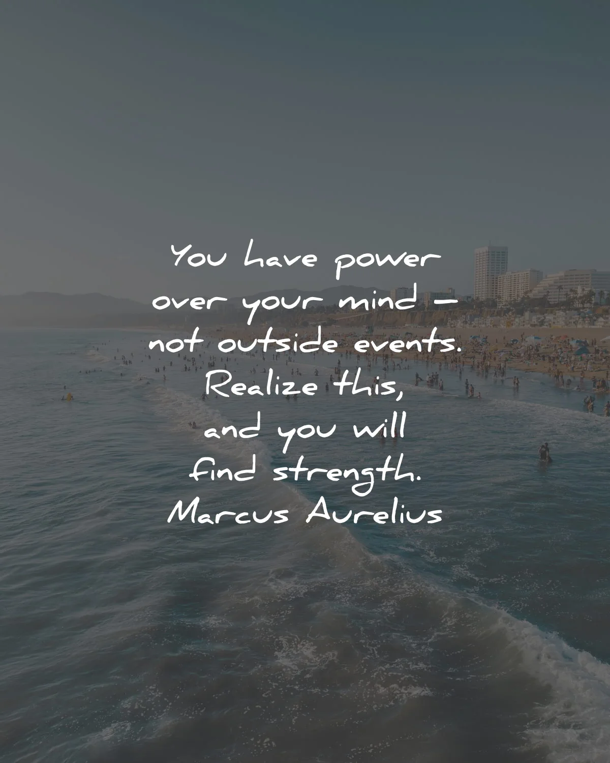 strength quotes power mind outside events realize this marcus aurelius wisdom