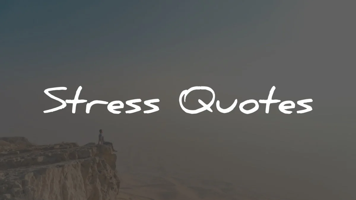 stress quotes wisdom