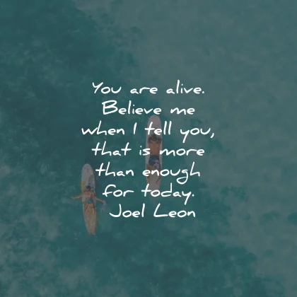 thank you quotes appreciation alive enough today joel leon wisdom