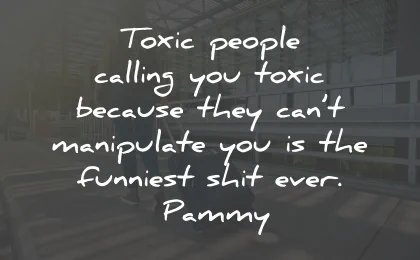 toxic people quotes calling you manipulate funniest pammy wisdom