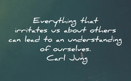 understanding quotes everything irritates others ourselves carl jung wisdom