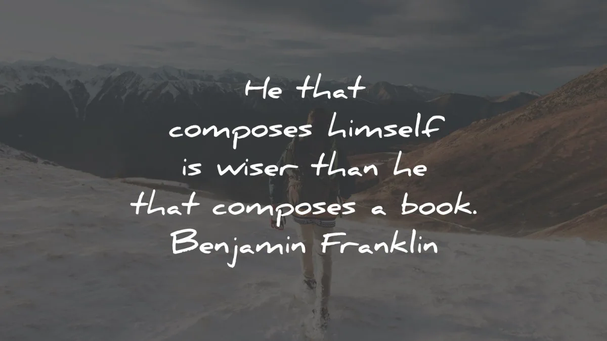 words of wisdom composes himself wiser book benjamin franklin wisdom