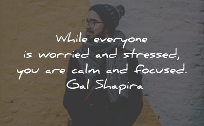 worry quotes everyone stressed calm focused gal shapira wisdom
