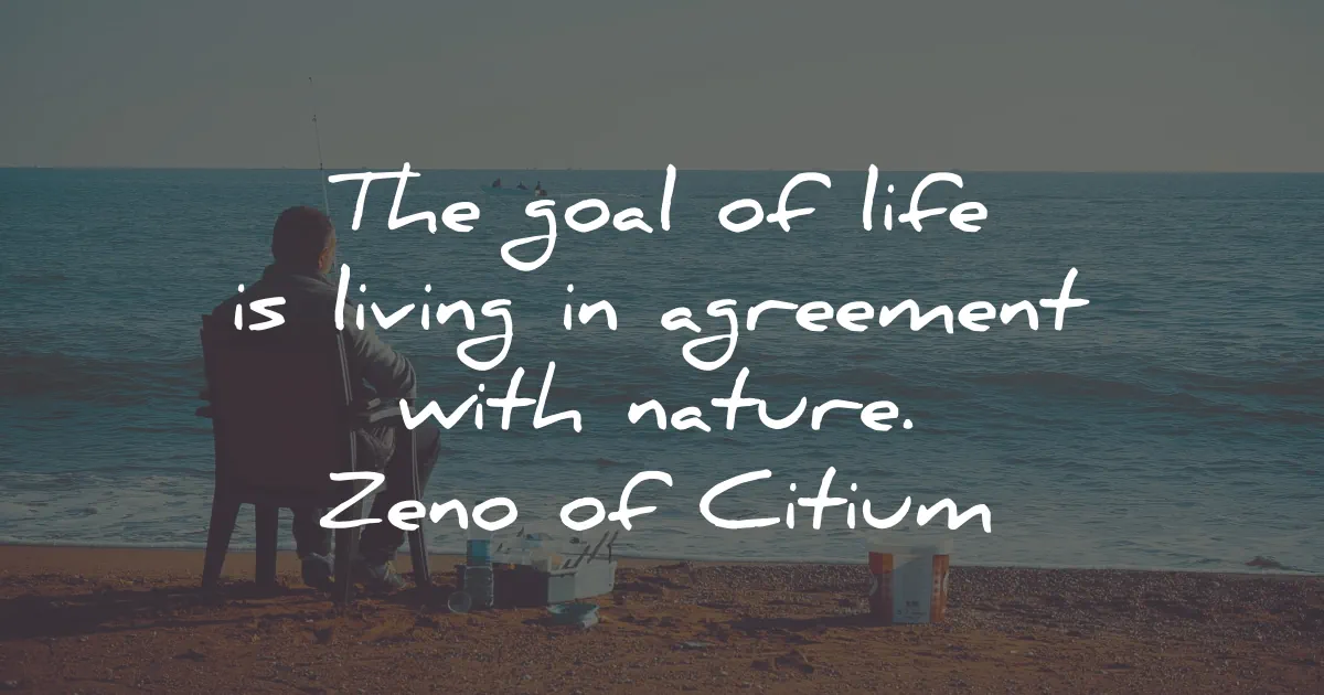 zeno of citium quotes goal life living agreement nature wisdom